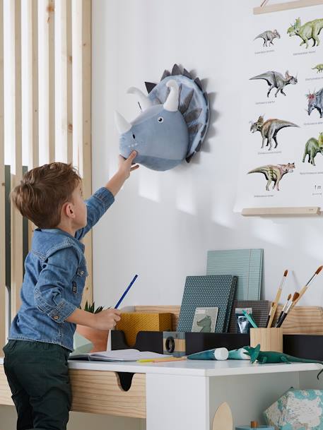 Triceratops muur trofee lichtgrijs - vertbaudet enfant 