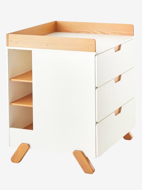 Commode à langer LIGNE PIROUETTE BLANC - BOIS - vertbaudet enfant 