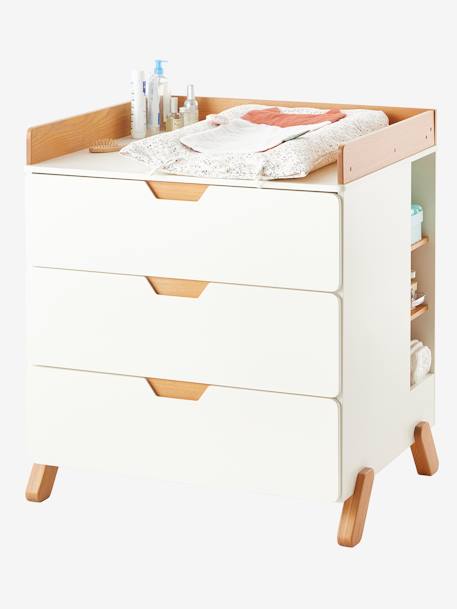 Commode à langer LIGNE PIROUETTE BLANC - BOIS - vertbaudet enfant 