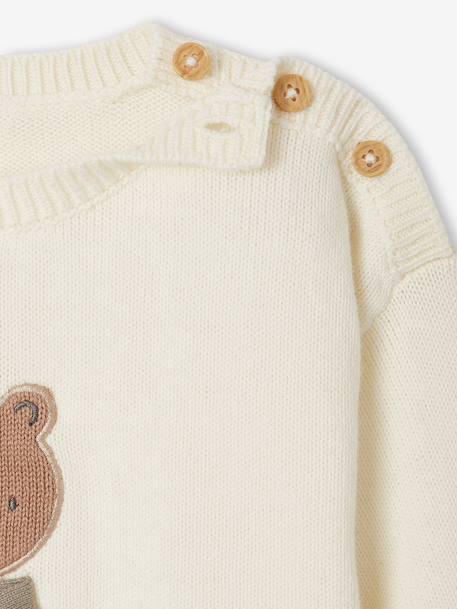 Gebreide newborn babytrui ecru - vertbaudet enfant 