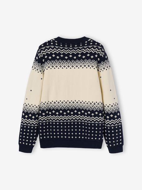 Pull de Noël Adulte Mixte Capsule Famille marine - vertbaudet enfant 