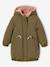 Parka réversible enfant fille kaki+marine - vertbaudet enfant 