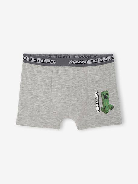 Set van 5 MINECRAFT boxershorts antraciet - vertbaudet enfant 