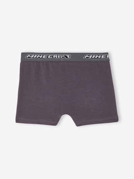 Set van 5 MINECRAFT boxershorts antraciet - vertbaudet enfant 