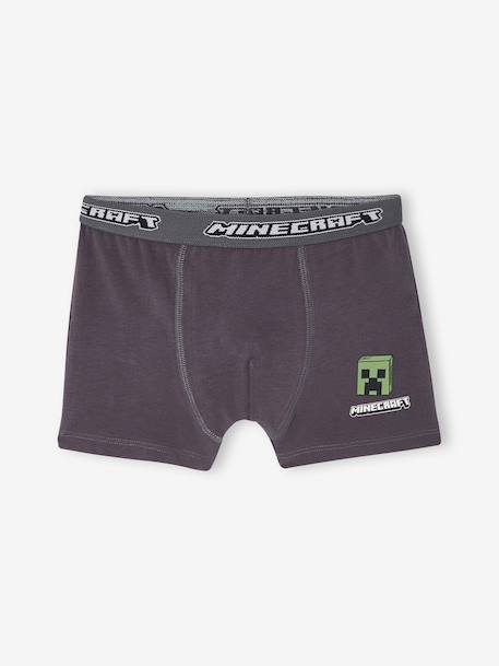Lot de 5 boxers Minecraft garçon anthracite - vertbaudet enfant 