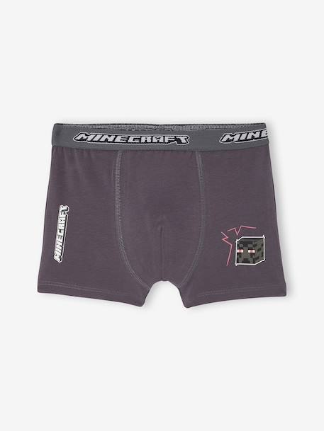 Set van 5 MINECRAFT boxershorts antraciet - vertbaudet enfant 
