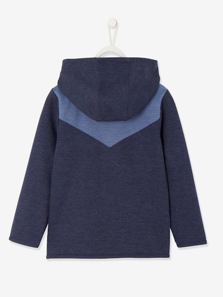 Jongenssweater met rits, technisch materiaal Blauw - vertbaudet enfant 