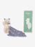 Doudou lapin - blanc+marron+vert+violet - vertbaudet enfant 