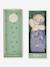 Doudou lapin - blanc+marron+vert+violet - vertbaudet enfant 