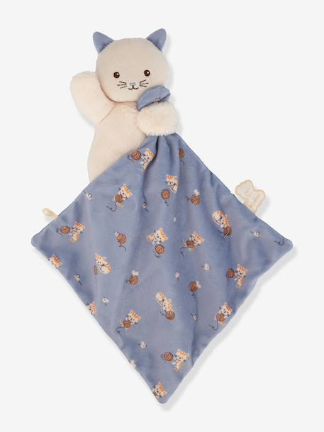 Doudou lapin - blanc+marron+vert+violet - vertbaudet enfant 