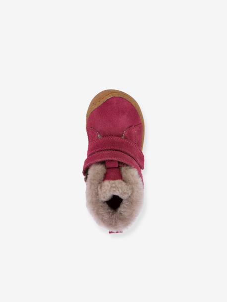 Boots voor meisjes MINNI SUEDE FRODDO fuchsia+oudroze+petrolblauw - vertbaudet enfant 