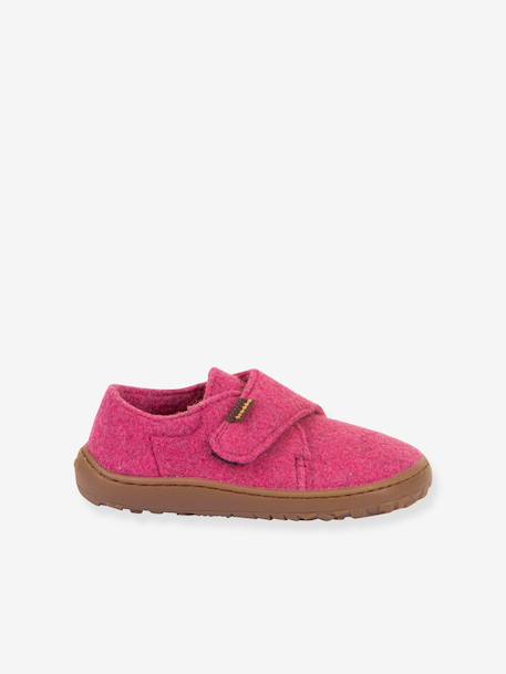 Barefoot sloffen voor kinderen BAREFOOT WOOLY Froddo beige+fuchsia+gemêleerd grijs+jeansblauw+nachtblauw+rose chiné+rouge+vert - vertbaudet enfant 