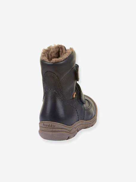 LINZ WOOL TEX HIGH boots voor jongens FRODDO blauw+nachtblauw+rouge - vertbaudet enfant 