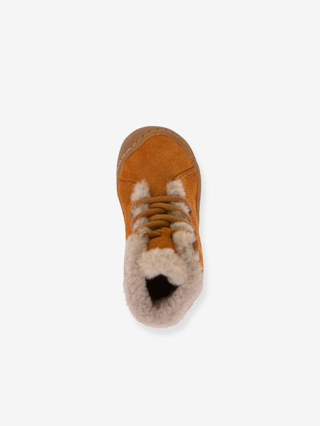 Bottes enfants MINNI SUEDE LACES Froddo caramel+vieux rose - vertbaudet enfant 
