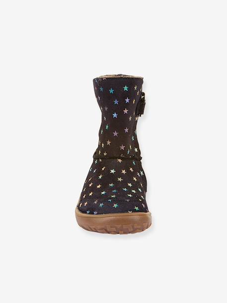 Blotevoetenlaarzen voor meisjes BAREFOOT TEX SUEDE Froddo nachtblauw - vertbaudet enfant 