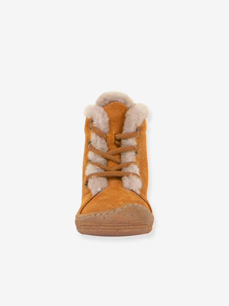 Bottes enfants MINNI SUEDE LACES Froddo caramel+vieux rose - vertbaudet enfant 