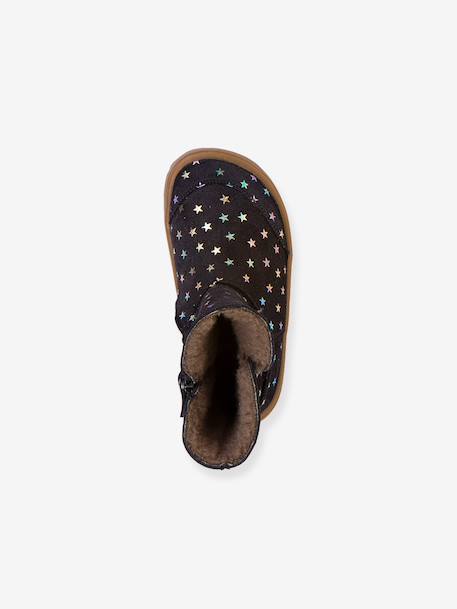 Bottes pieds nus pour filles BAREFOOT TEX SUEDE Froddo bleu nuit - vertbaudet enfant 