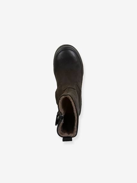 Meisjes Boots PULSE TEX STAR BOOTS WOOL FRODDO bordeauxrood+zwart - vertbaudet enfant 