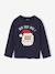 Jongensshirt met lange mouwen kerst marineblauw - vertbaudet enfant 