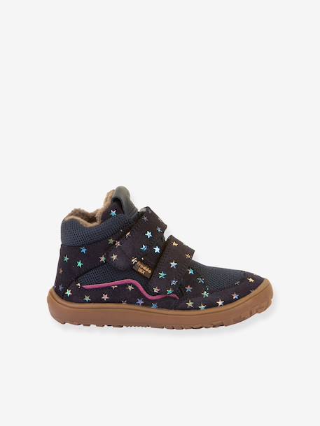 Blotevoetenlaarzen voor meisjes BAREFOOT TEX WOOL Froddo nachtblauw - vertbaudet enfant 