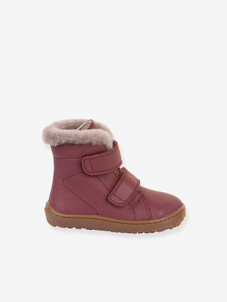 Bottes pieds nus enfants BAREFOOT FURRY Froddo bleu nuit+bordeaux - vertbaudet enfant 