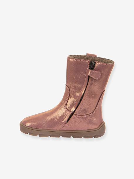 Blotevoetenlaarzen voor meisjes BAREFOOT ZERU TEX Froddo fuchsia+rouge - vertbaudet enfant 
