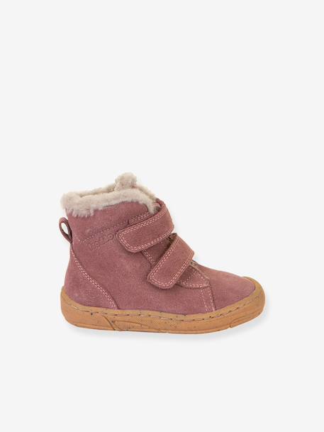 Boots voor meisjes MINNI SUEDE FRODDO fuchsia+oudroze+petrolblauw - vertbaudet enfant 
