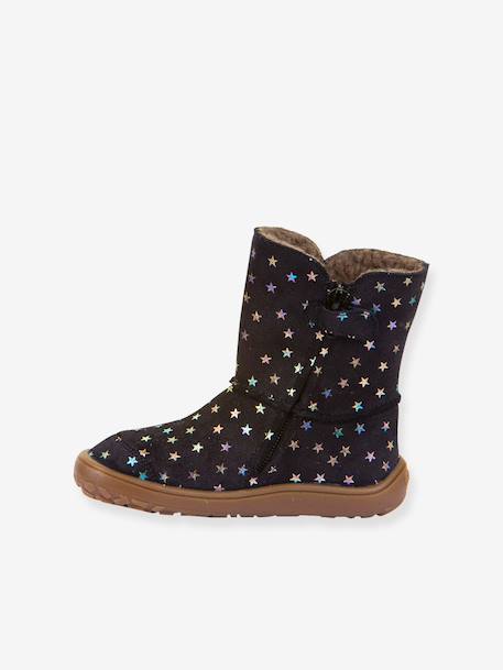 Bottes pieds nus pour filles BAREFOOT TEX SUEDE Froddo bleu nuit - vertbaudet enfant 