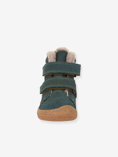 Boots voor meisjes MINNI SUEDE FRODDO fuchsia+oudroze+petrolblauw - vertbaudet enfant 