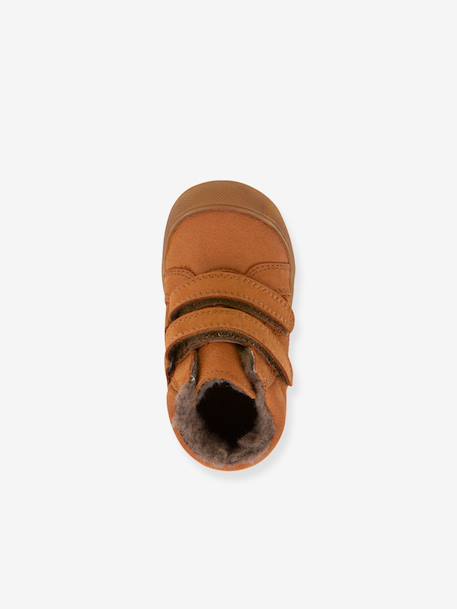 Boots kinderen OLLIE WOOL TEX FRODDO karamel+nachtblauw+petrolblauw - vertbaudet enfant 