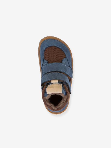 Blote voeten boots kinderen BAREFOOT TEX WOOL FRODDO blauw+leigrijs - vertbaudet enfant 