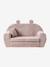 Fluwelen berenbank beige+rozen - vertbaudet enfant 