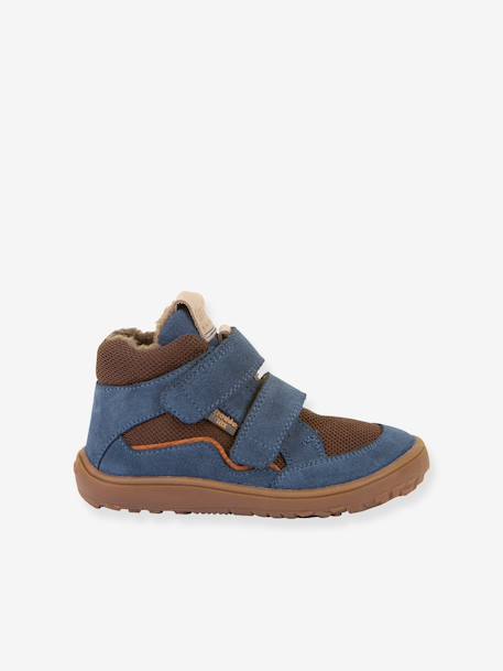 Blote voeten boots kinderen BAREFOOT TEX WOOL FRODDO blauw+leigrijs - vertbaudet enfant 