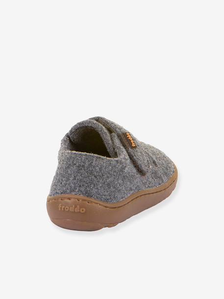 Chaussons barefoot enfants BAREFOOT WOOLY Froddo beige+bleu jean+bleu nuit+fuchsia+gris chiné+rose chiné+rouge+vert - vertbaudet enfant 