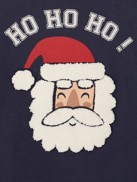 Jongensshirt met lange mouwen kerst marineblauw - vertbaudet enfant 