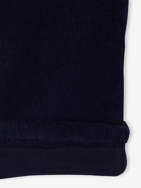 Babybroek jongen van ribfluweel kaki+marineblauw - vertbaudet enfant 