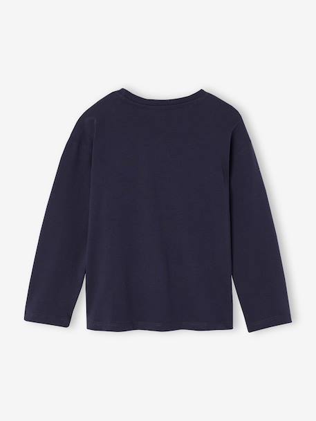 Jongensshirt met lange mouwen kerst marineblauw - vertbaudet enfant 