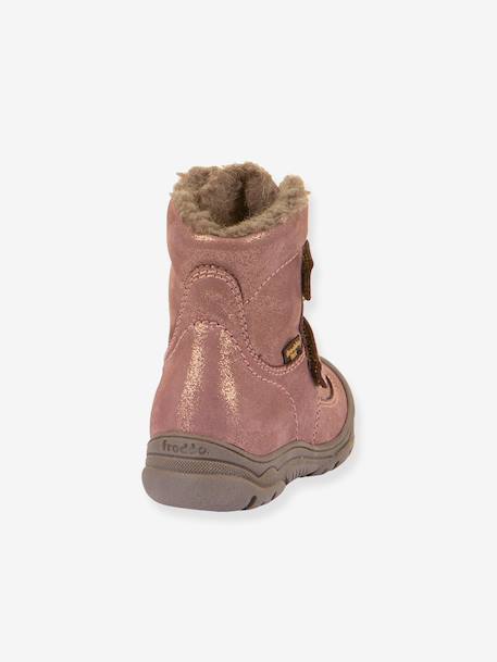 Boots garçon LINZ WOOL TEX HIGH Froddo bleu+bleu nuit+blush - vertbaudet enfant 