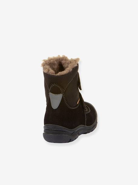 Boots enfants LINZ WOOL TEX HIGH Froddo bleu nuit+bordeaux+noir+olive - vertbaudet enfant 