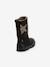 Meisjes Boots PULSE TEX STAR BOOTS WOOL FRODDO bordeauxrood+zwart - vertbaudet enfant 