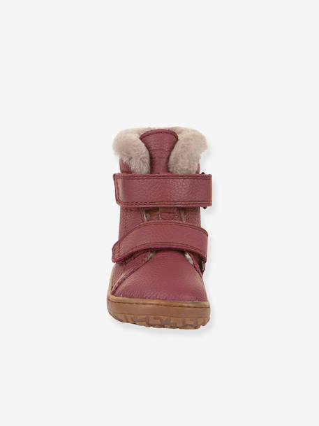 Barefoot laarzen kinderen BAREFOOT FURRY FRODDO bordeauxrood+nachtblauw - vertbaudet enfant 