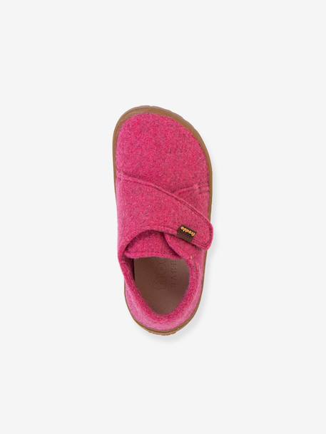 Barefoot sloffen voor kinderen BAREFOOT WOOLY Froddo beige+fuchsia+gemêleerd grijs+jeansblauw+nachtblauw+rose chiné+rouge+vert - vertbaudet enfant 