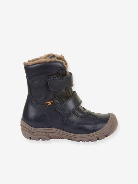 Boots garçon LINZ WOOL TEX HIGH Froddo bleu+bleu nuit+blush - vertbaudet enfant 