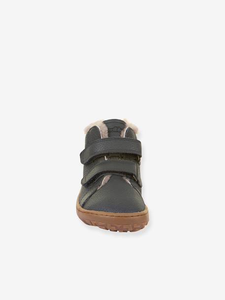 Bottes pieds nus enfants BAREFOOT WINTER FURRY Froddo bleu nuit+bordeaux - vertbaudet enfant 
