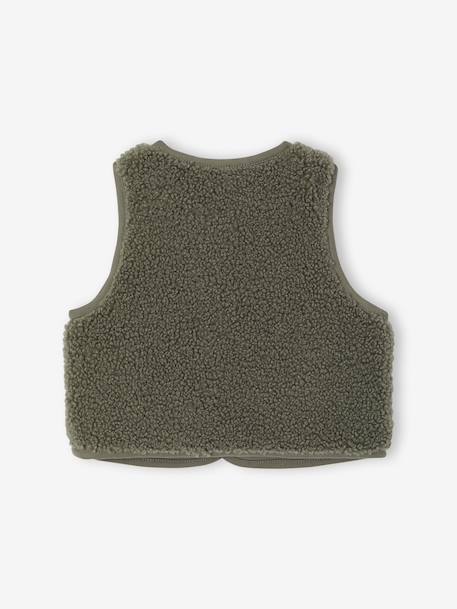 Baby sherpa bodywarmer groen - vertbaudet enfant 
