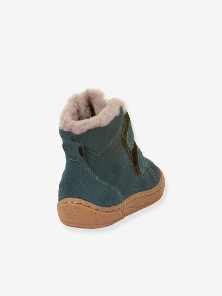 Boots voor meisjes MINNI SUEDE FRODDO fuchsia+oudroze+petrolblauw - vertbaudet enfant 