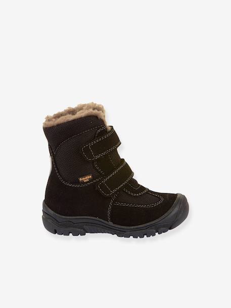 Boots enfants LINZ WOOL TEX HIGH Froddo bleu nuit+bordeaux+noir+olive - vertbaudet enfant 