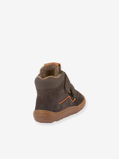 Blote voeten boots kinderen BAREFOOT TEX WOOL FRODDO blauw+leigrijs - vertbaudet enfant 