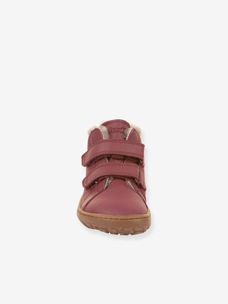 Bottes pieds nus enfants BAREFOOT WINTER FURRY Froddo bleu nuit+bordeaux - vertbaudet enfant 