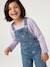 Geborduurde tuinbroek van denim jeansblauw - vertbaudet enfant 